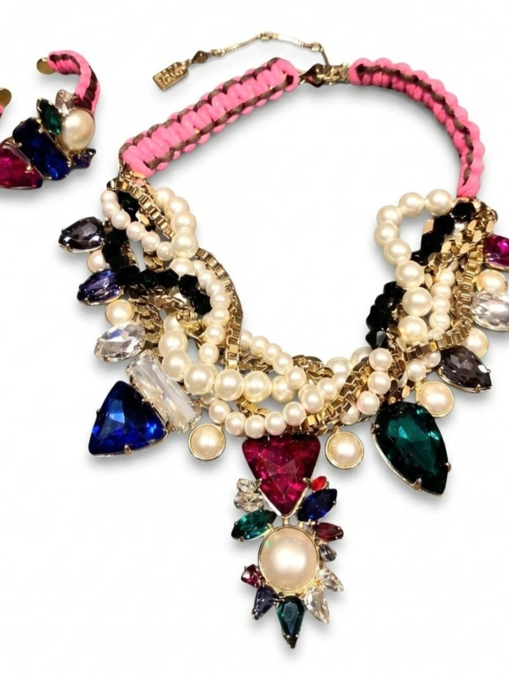 ERICKSON BEAMON ROCKS 2 PIECE Baroque Style Necklace/Bracelet